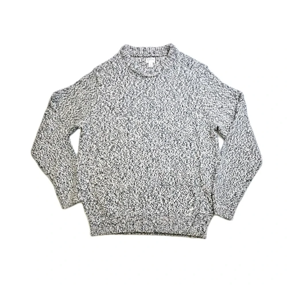 J. Crew Men's Marled Cotton Crewneck‎ Sweater Heritage Size Large